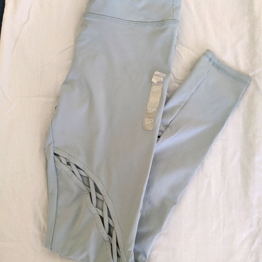 Forever 21 Mint Cross Leggings